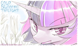 Size: 1000x600 | Tagged: safe, artist:reavz, twilight sparkle, pony, cold blooded twilight, g4, female, solo