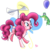 Size: 613x599 | Tagged: safe, artist:phantosanucca, gummy, pinkie pie, g4, balloon, helicopter, pinkie being pinkie, simple background, transparent background