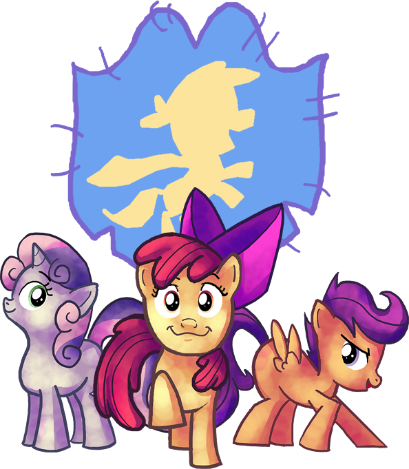 Safe Artist Phantosanucca Apple Bloom Scootaloo Sweetie Belle Cutie Mark