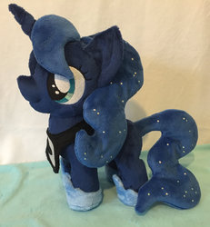 Size: 1024x1107 | Tagged: safe, artist:pinkamoone, princess luna, g4, cute, female, filly, irl, photo, plushie, solo, woona