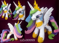 Size: 5120x3697 | Tagged: safe, artist:valio99999, princess celestia, g4, absurd resolution, irl, photo, plushie, solo