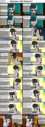 Size: 1282x3662 | Tagged: safe, octavia melody, earth pony, pony, comic:celestia's servant interview, g4, caption, comic, cs captions, female, interview, mare, solo