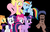 Size: 457x296 | Tagged: safe, applejack, fluttershy, pinkie pie, rainbow dash, rarity, twilight sparkle, g4, black dynamite, black void, kill it, mane six