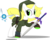 Size: 5000x4035 | Tagged: dead source, safe, artist:overdriv3n, oc, oc only, absurd resolution, cosplay, hat, link, master sword, navi, simple background, the legend of zelda, transparent background, tunic, vector