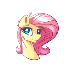 Size: 2000x2000 | Tagged: safe, artist:novabytes, fluttershy, g4, bust, colored pupils, female, high res, redraw, solo