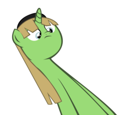 Size: 928x860 | Tagged: safe, artist:mlp-scribbles, oc, oc only, oc:buttercheese, do not want, long neck, meme, simple background, solo, transparent background, vector