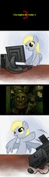 Size: 1280x4597 | Tagged: safe, derpy hooves, pegasus, pony, g4, computer, computer mouse, female, five nights at freddy's, five nights at freddy's 3, happy, mare, reaction image, springtrap