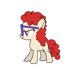 Size: 1000x1000 | Tagged: safe, artist:samey90, twist, g4, filly, glasses, missing cutie mark, smirk