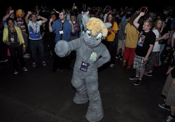 Size: 1600x1115 | Tagged: safe, derpy hooves, human, g4, cosplay, fursuit, irl, irl human, photo