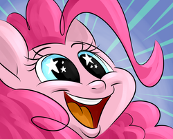 Size: 1258x1016 | Tagged: safe, artist:ponut_joe, pinkie pie, earth pony, pony, g4, female, happy, mare, open mouth, smiling, starry eyes, wingding eyes