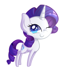 Size: 1289x1474 | Tagged: safe, artist:drawntildawn, rarity, pony, unicorn, g4, chibi, female, mare, simple background, solo, transparent background, watermark