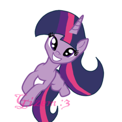 Size: 1024x1024 | Tagged: dead source, safe, artist:gizemyorganci, twilight sparkle, pony, g4, female, jumping, solo