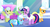 Size: 1099x596 | Tagged: safe, screencap, applejack, merry may, parasol, rainbow dash, twilight sparkle, earth pony, pegasus, pony, unicorn, g4, sonic rainboom (episode), background pony, unicorn twilight, weather factory uniform