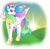 Size: 1656x1632 | Tagged: safe, artist:anscathmarcach, princess celestia, twinkle eyed pony, g1, g4, female, g4 to g1, generation leap, solo