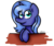 Size: 776x651 | Tagged: safe, artist:neborec, princess luna, g4, female, filly, smiling, solo, woona