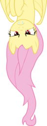 Size: 1483x3920 | Tagged: safe, artist:crimson, fluttershy, bat pony, pony, bats!, g4, bat wings, bored, fangs, female, flutterbat, pink hair, red eyes, simple background, solo, transparent background, tree branch, unamused, vector