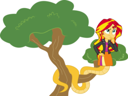Size: 4512x3400 | Tagged: safe, artist:kaylathehedgehog, sunset shimmer, lamia, original species, equestria girls, female, lamiafied, solo, species swap, sunset slither