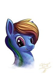 Size: 3567x4984 | Tagged: safe, artist:zilvart, rainbow dash, g4, absurd resolution, female, portrait, solo