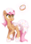 Size: 536x756 | Tagged: safe, artist:tsurime, oc, oc only, donut pony, food pony, original species, donut, heart eyes, licking lips, simple background, solo, tongue out, transparent background, wingding eyes