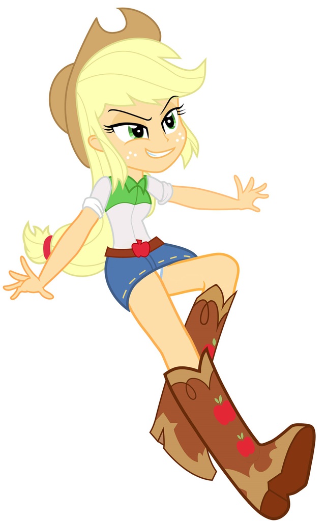 Suggestive Artist Bluse Applejack Equestria Girls G Clothes Female Panties