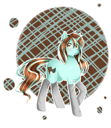 Size: 2500x2900 | Tagged: safe, artist:tsuukiusa, oc, oc only, oc:minty chip, pony, unicorn, clothes, high res, socks, solo