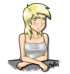 Size: 2634x2783 | Tagged: safe, artist:bafho, derpy hooves, human, g4, female, high res, humanized, solo