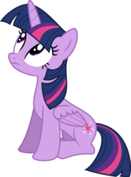 Size: 4808x6462 | Tagged: dead source, safe, artist:sapphire-beauty0, twilight sparkle, alicorn, pony, g4, absurd resolution, backwards cutie mark, female, looking up, mare, simple background, sitting, solo, transparent background, twilight sparkle (alicorn), vector