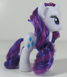 Size: 524x600 | Tagged: safe, photographer:breyer600, rarity, pony, unicorn, g4, brushable, female, irl, mare, photo, solo, toy