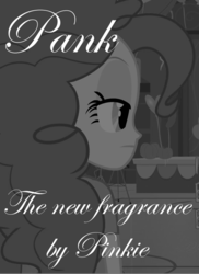 Size: 527x722 | Tagged: safe, pinkie pie, equestria girls, g4, advertisement, black and white, grayscale, monochrome