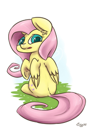 Size: 837x1200 | Tagged: safe, artist:erysz, fluttershy, g4, female, solo