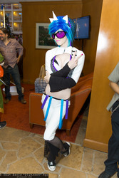 Size: 1365x2048 | Tagged: safe, artist:pyrotempertantrum, dj pon-3, vinyl scratch, human, g4, cosplay, irl, irl human, photo