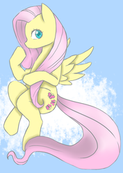 Size: 1024x1444 | Tagged: safe, artist:invadersharie, artist:ronniesponies, fluttershy, g4, female, solo