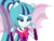 Size: 2000x1500 | Tagged: safe, artist:myumlamy, sonata dusk, equestria girls, g4, my little pony equestria girls: rainbow rocks, bedroom eyes, female, fin wings, ponied up, simple background, solo, transparent background, vector