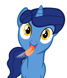 Size: 1280x1482 | Tagged: safe, artist:umbra-neko, night light, pony, g4, fourth wall, licking, licking ponies, male, screen, silly, silly pony, simple background, solo, transparent background, vector