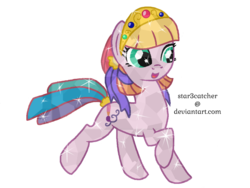 Size: 1024x768 | Tagged: safe, artist:star3catcher, toola-roola, crystal pony, pony, g3, g3.5, g4, crystallized, female, g3.5 to g4, generation leap, solo