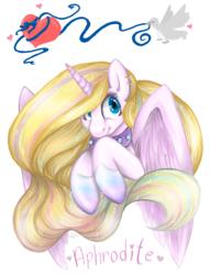 Size: 1286x1682 | Tagged: safe, artist:vilshanka, oc, oc only, oc:aphrodite, alicorn, pony, solo