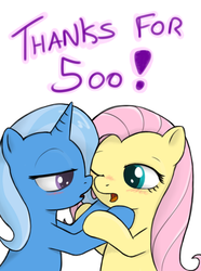 Size: 953x1280 | Tagged: safe, artist:theparagon, fluttershy, trixie, pony, unicorn, ask trixie, g4, ask, blushing, female, lesbian, mare, shipping, trixieshy, tumblr