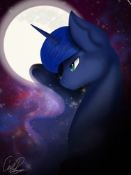 Size: 1024x1365 | Tagged: safe, artist:cosplaypony, princess luna, g4, female, moon, solo