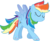 Size: 6151x5000 | Tagged: safe, artist:meteor-spark, rainbow dash, g4, .svg available, absurd resolution, backwards cutie mark, female, rainbow power, simple background, solo, transparent background, vector