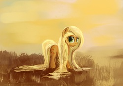 Size: 1706x1200 | Tagged: safe, artist:scootiebloom, applejack, g4, alternate hairstyle, female, long mane, long tail, loose hair, solo