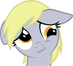 Size: 750x678 | Tagged: safe, derpy hooves, pegasus, pony, g4, :3, cute, derpabetes, female, floppy ears, mare, solo