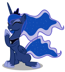 Size: 5000x5500 | Tagged: safe, artist:cencerberon, princess luna, alicorn, pony, g4, absurd resolution, amused, female, happy, laughing, show accurate, simple background, sitting, solo, transparent background, vector