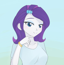 Size: 800x814 | Tagged: safe, artist:jonfawkes, rarity, equestria girls, g4, alternate hairstyle, female, solo