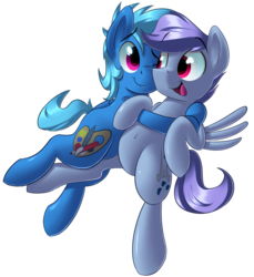 Size: 1645x1798 | Tagged: safe, artist:january3rd, oc, oc only, oc:noxy, oc:windy dripper, pegasus, pony, belly button, cuddling, male, noxydrip, simple background, snuggling, transparent background