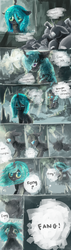 Size: 1000x3500 | Tagged: safe, artist:aquagalaxy, queen chrysalis, oc, oc:fang, changeling, g4, comic