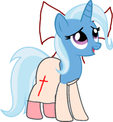 Size: 571x614 | Tagged: safe, artist:themushroomvestal, trixie, pony, unicorn, g4, 1000 hours in ms paint, cosplay, female, freudia neuwahl, mare, ms paint, rosenkreuzstilette