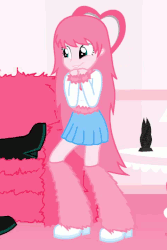 Size: 480x720 | Tagged: safe, artist:mixermike622, oc, oc only, oc:fluffle puff, equestria girls, g4, animated, black marker, couch, dead space, equestria girls-ified, excited, faic, grin, marker (dead space), smiling