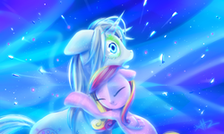 Size: 5000x3000 | Tagged: safe, artist:bluest-ayemel, princess cadance, oc, g4