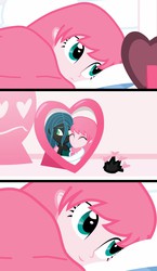 Size: 1280x2201 | Tagged: safe, artist:mixermike622, queen chrysalis, oc, oc:fluffle puff, equestria girls, g4, canon x oc, comic, female, happy, lesbian, ship:chrysipuff, shipping