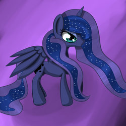 Size: 1024x1024 | Tagged: safe, artist:clayman778, princess luna, lunadoodle, g4, female, solo